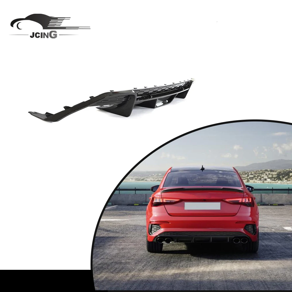 

Factory OEM Carbon Fiber Rear Diffuser Carbon Fiber Lip Auto Body Kit for Audi S3 2021-2022