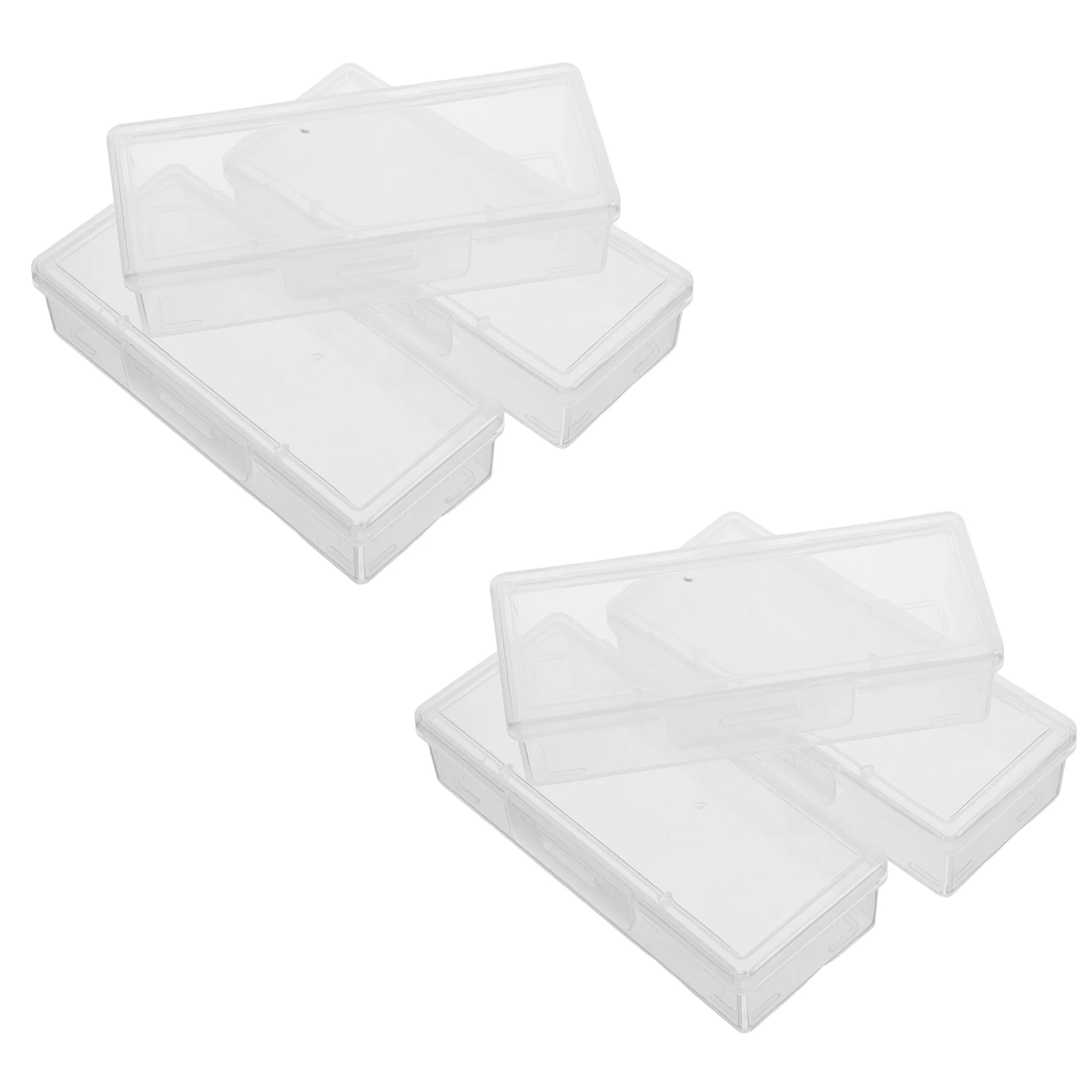 

Portable Small Transparent Cotton Swab Jewelry Storage Box Compact Dustproof Organizer Travel Accessories Small Plastic Boxes