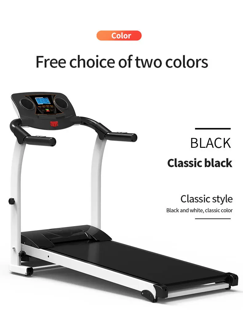 Use Fitness Treadmill Machine Electric Mini Machine Treadmills Gym and Home Black LED Screen Unisex Pu Leather 100KG 45KG/39KG