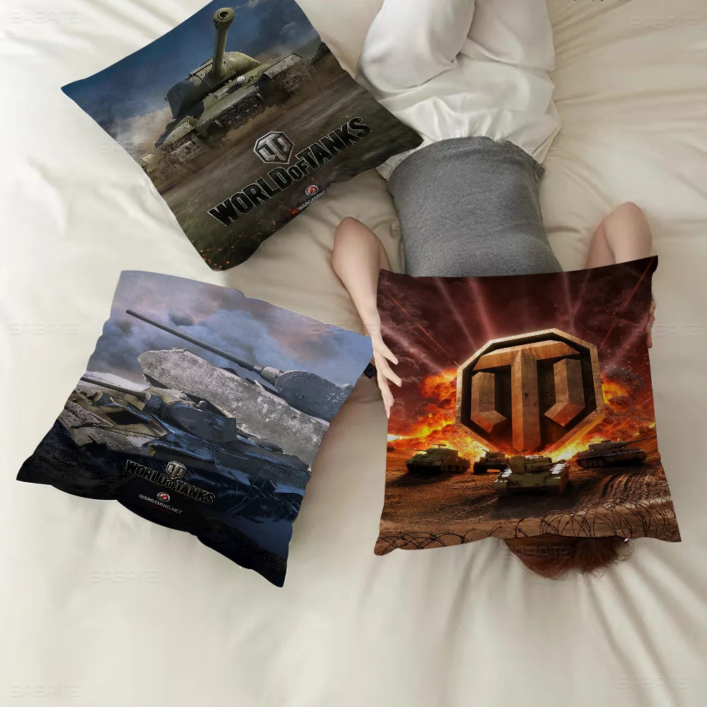 

World Of Tanks Maple Design Cushion Cover Happy Autumn Harvest Decor Holiday Decorati Pillow Cover