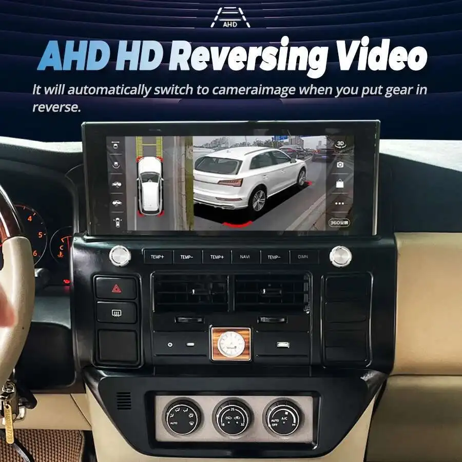 หน้าจอ Qled ขนาด 12.3 นิ้วสําหรับ Nissan Patrol Y61 Wireless Carplay เครื่องเล่นวิดีโอมัลติมีเดีย Android วิทยุ Cluster อัพเกรด