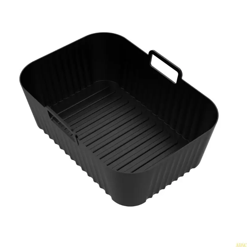 A0NC 2PCS مقاوم للحرارة إكسسوارات طهي الهواء مقاوم للحرارة أحواض الطبخ آمنة