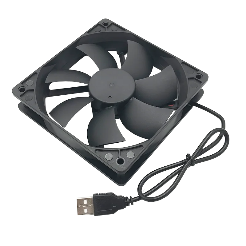 120mmx120mmx25mm 80mmx80mmx25mm 12Volt Fluid Bearing USB Exhaust Cooling Fan
