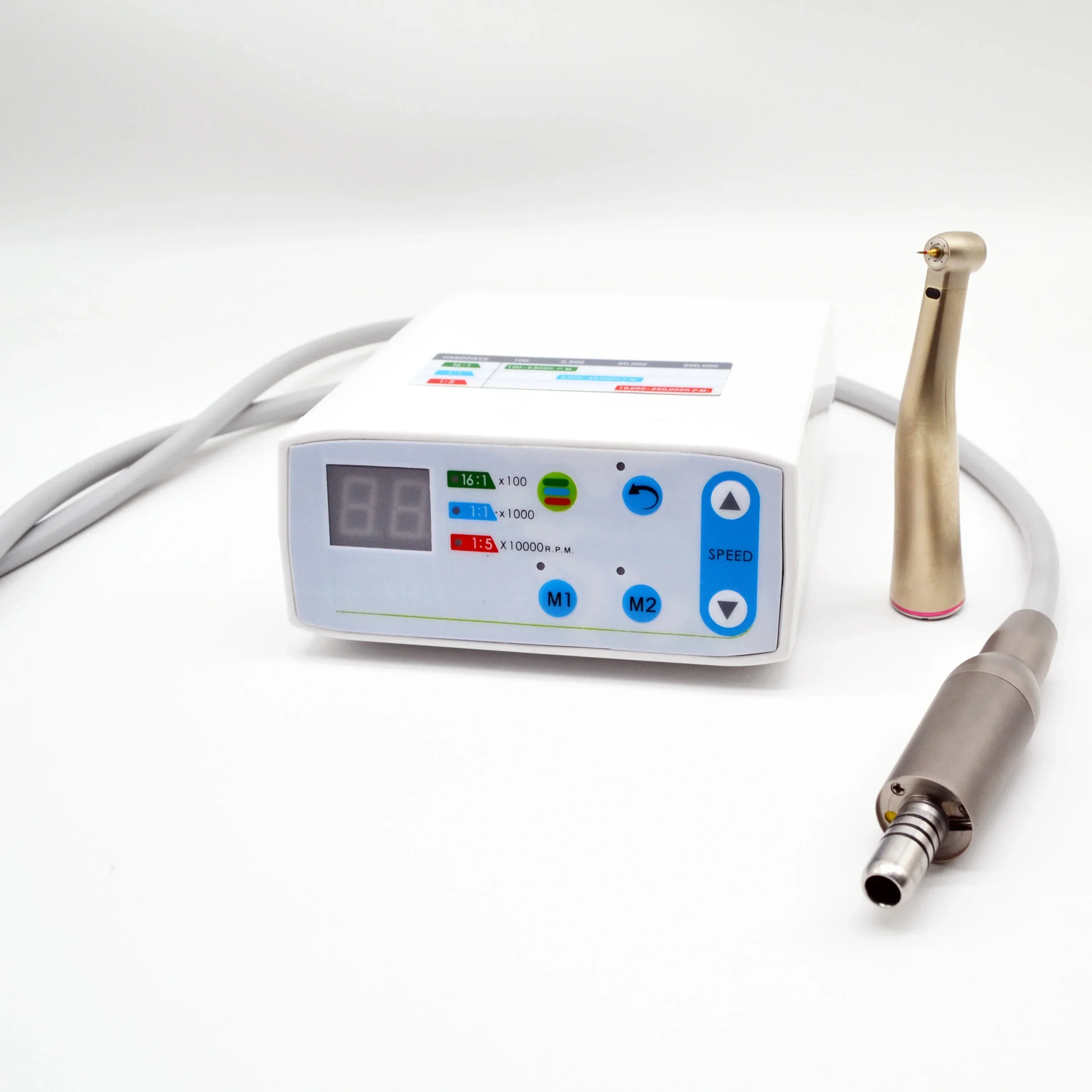 2026/Clinic brushless electric motor fit 1:5 contra angle led handpiece with Torque 3.4 Ncm Micromotor Portable Equipment