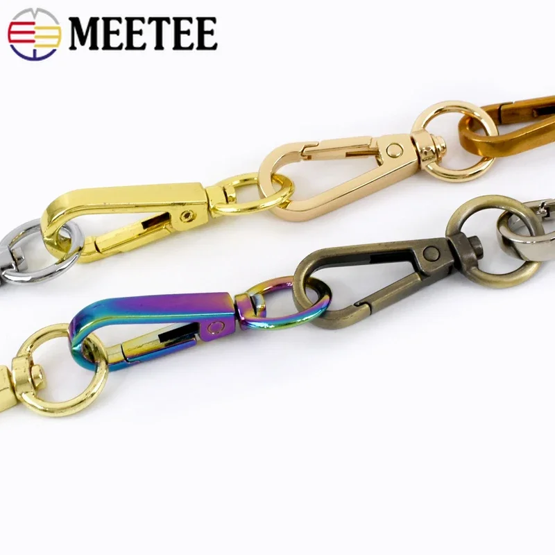 5/10/20Pcs 13*50mm Metal Buckle Swivel Lobster Snap Hook Keyring Carabiner Clips Bag Strap Webbing Trigger Hardware Accessories