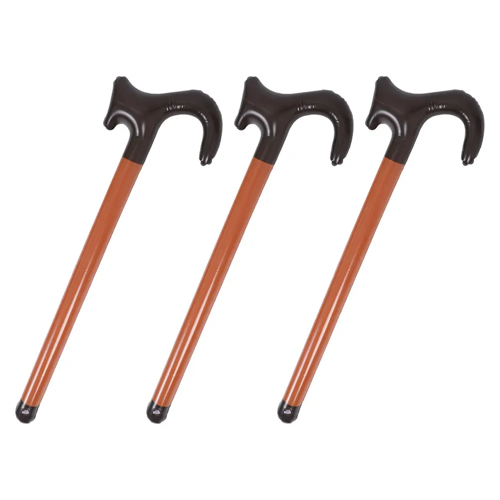 

3 Pcs Blow-up Party Stick Cane Inflatable Funny Retirement Props Costume Halloween Costumes