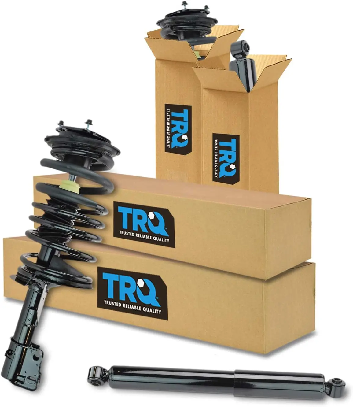 Front & Rear Complete Strut Assembly & Shock Absorber Kit 4 Piece Compatible with 87-95 Caravan 88-95 Grand Caravan Grand Voyage