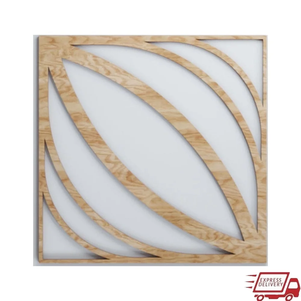 

Небольшие декоративные деревянные настенные панели с резьбой, натуральный красный дуб, легкий вес, простая установка, архитектурный дизайн, естественная красота 60