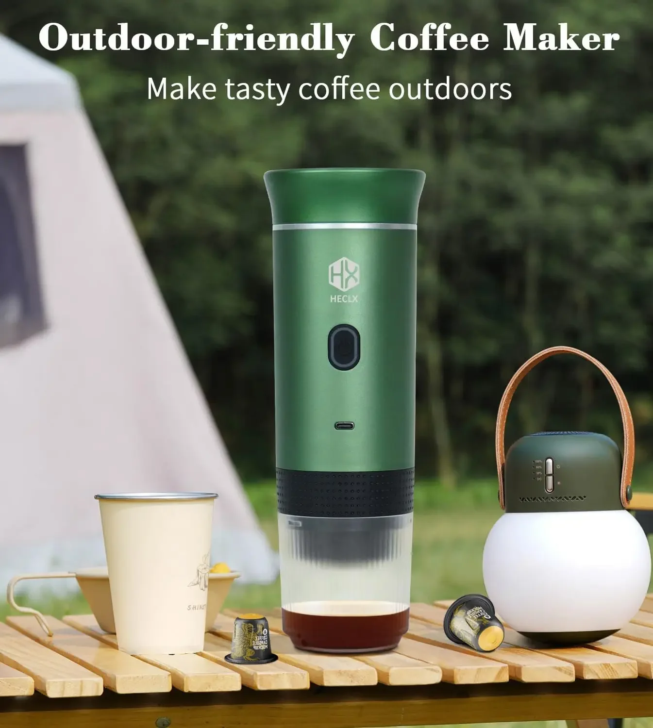 Máquina de café expresso portátil para viagens, picopresso cafetera portatil viagem acampamento máquina de café expresso bateria operado