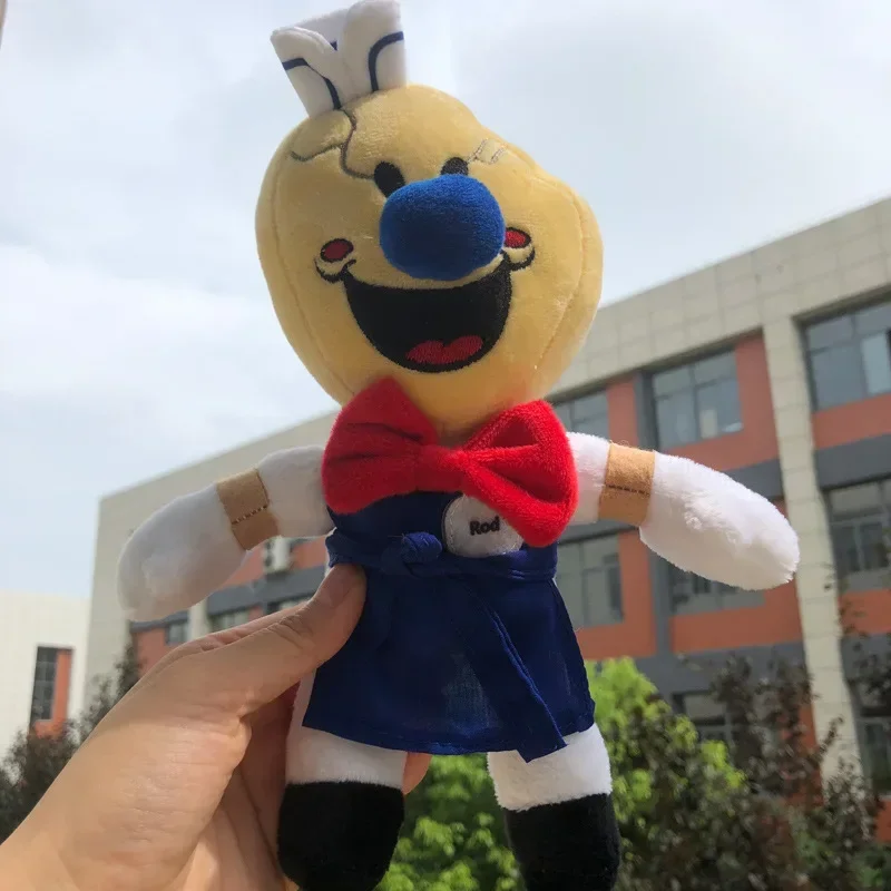 25cm New Ice Scream Rod Plush Toy Cartoon Stuffed Dolls Horror Game Character Rod's Factory Plushie Figure Kids Christmas Gifts