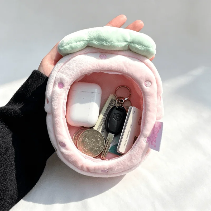 Minimalist Card Holder Coin Purse Keychain Pouch, Portable Key and Earphone Organizer, Everyday Commuting Accessory for Adults
