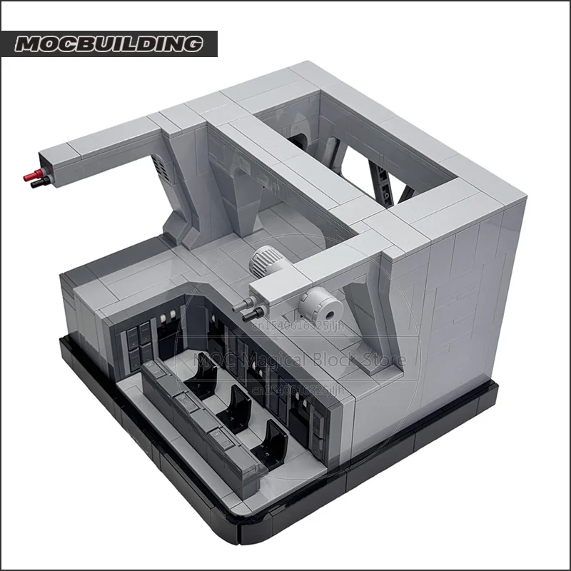 Command Bridge Diorama Moc Bouwstenen Space Movie Architecture Technologie Bakstenen Diy Assemblage Display Speelgoed Kerstcadeau