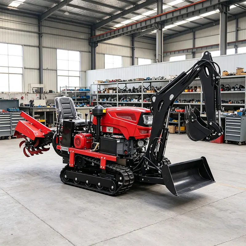 Customized 35HP Tracked Heavy Tractor Plough Rotary Till Harrow Leveling Bedding Furrow Ridging Mulching CE EPA