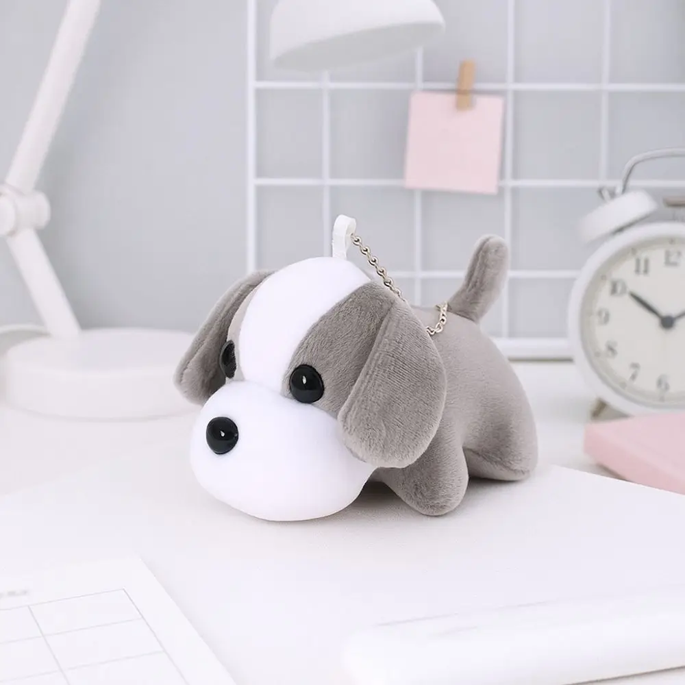 Portachiavi per cani in peluche di dimensioni 10 cm Eco-friendly ipoallergenico simpatico cucciolo di peluche portachiavi morbido design carino giocattoli pendenti in peluche