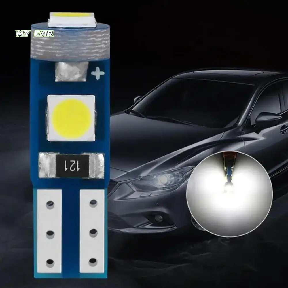 

LED Auto Instrument Lamp Warming Super Bright Car Dashboard Light 3-SMD 12V Wedge Indicator Light Door License Plate Light