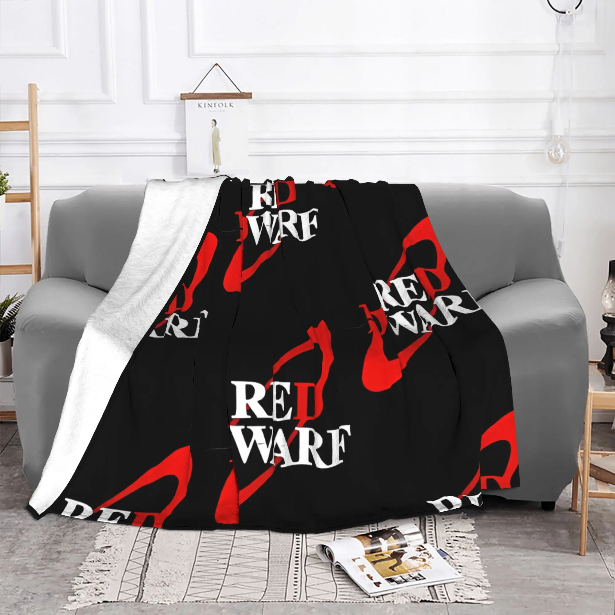 1PC home Cutecore Logo Red Dwarf Blanket Super Cosy Plush Home Living Room Sofa halloween