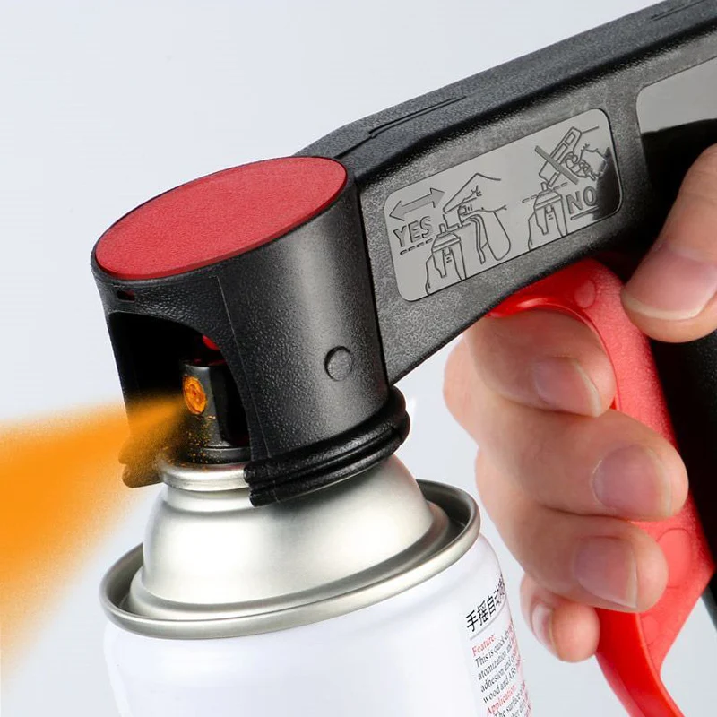 universal aerossol pistola com adaptador paint care tool manutencao automovel moveis pintura de parede 1pc 01