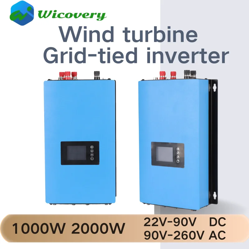 On Grid Inverter with Limiter Dump Load Controller Resistor Grid Tie Inverters1000W 2000W for 48V 96V Wind Turbine Generator