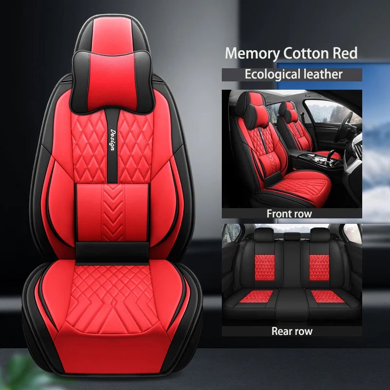 

WZBWZX Leather Car Seat Cover For Buick All Model Envision GL8 Hideo Regal Lacrosse Ang Cora Car Accessories Car-Styling