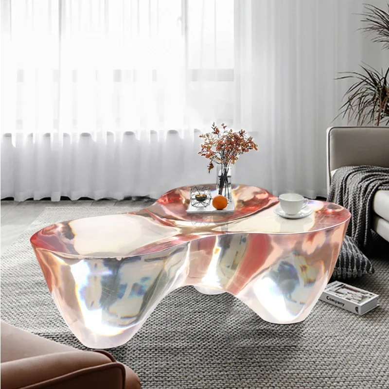 Modern Living Room Home Designer Model Creative Coffee Table Living Room Coffee Table Desk Transparent Acrylic Side Table