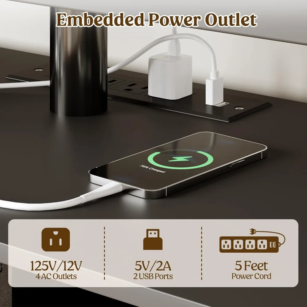 Blackout Curtains for Bedroom Bay Window, 106 Inch Length, 2 Panels, Blue Wheat Textured Chenil, Sleep Friendly