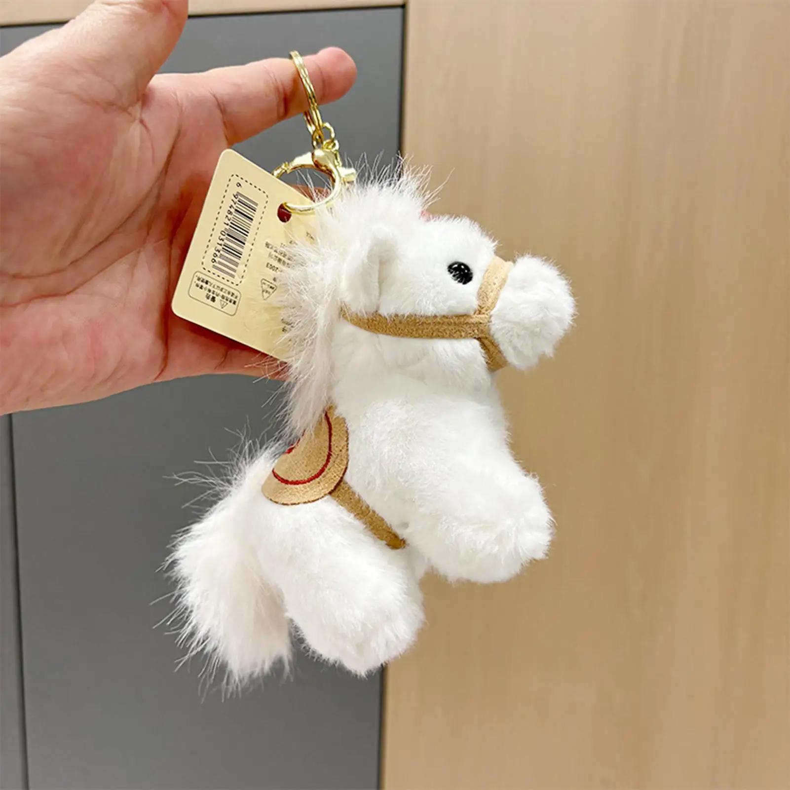 Horse Bag Charm 2026 New Year Animal Keyring 3.93in High Horse Purse Charm For Men Family Girlfriend Girl Boy Kids Birthday Tote