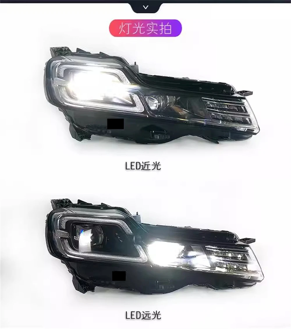 Car front lamp headlight Assembly for 17-19 Citroen C6L DRL daytime running light turn signal