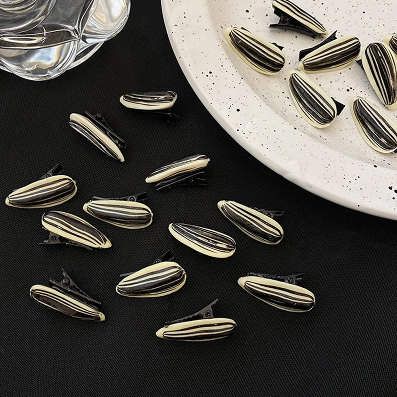 Simulation Food Hairpins Creative Personality Melon Seed Barrettes Hair Clips Funny Food Hairgrips Fashion Hair Accessories