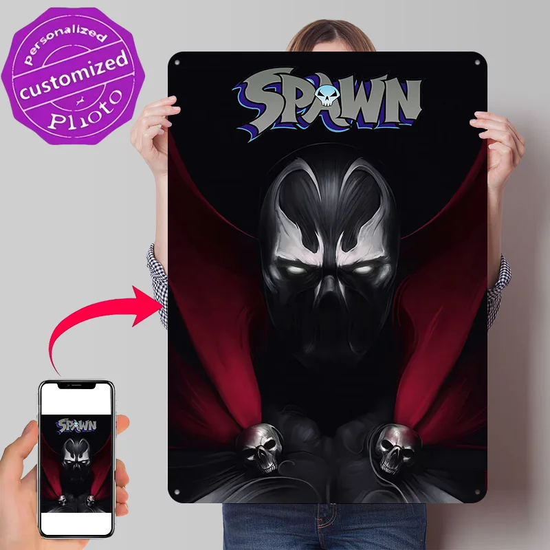 Spawn Comic Book Metal Poster Perfect Gift for Fans Lovers Customized Wall Art Metal Sign for Decoration Room Ornaments Bedroom