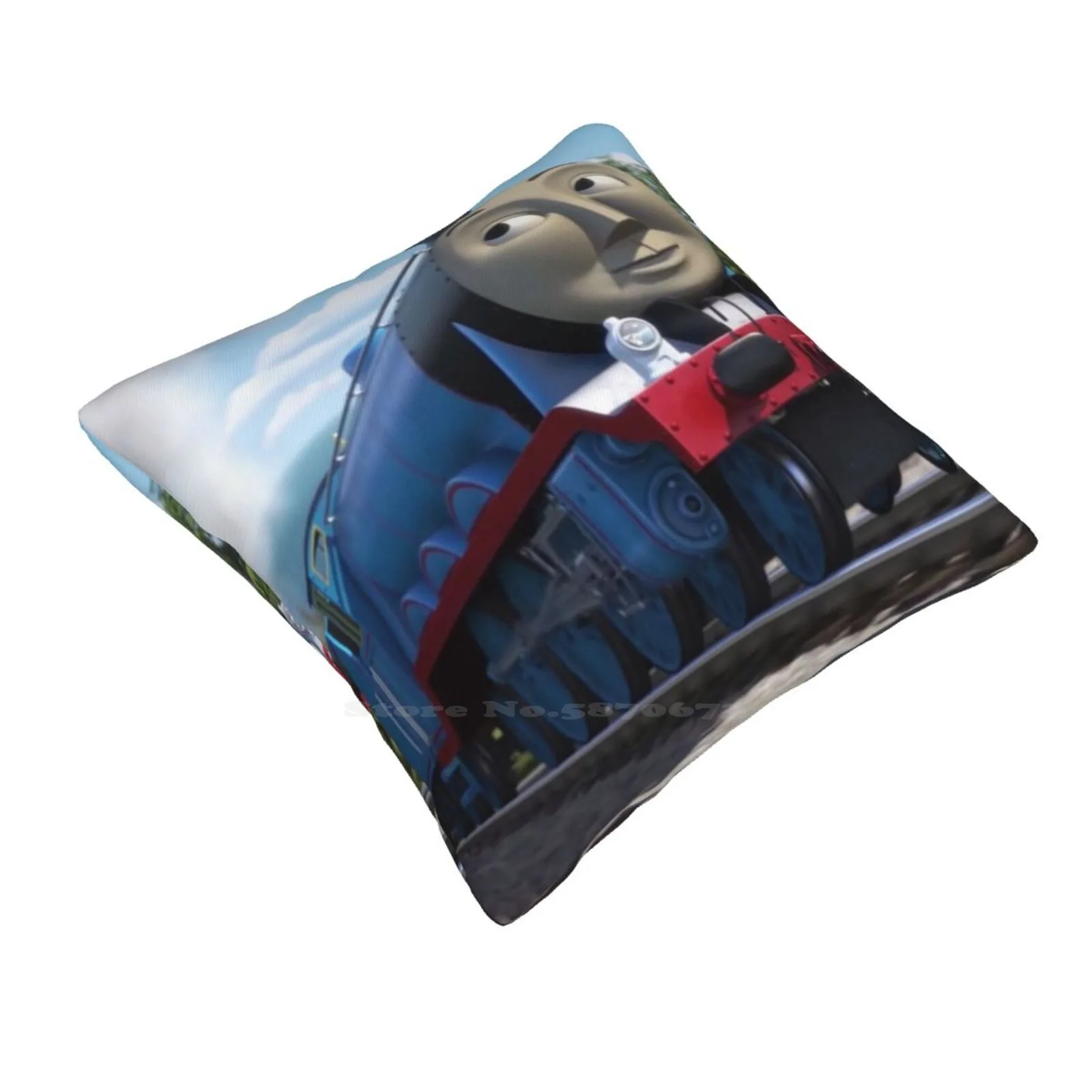 Gordon From Thomas The Tank Engine Throw Cushion Pillow Cover Thomas The Tank Engine Kids Thomas The Train Trains Percy Funny