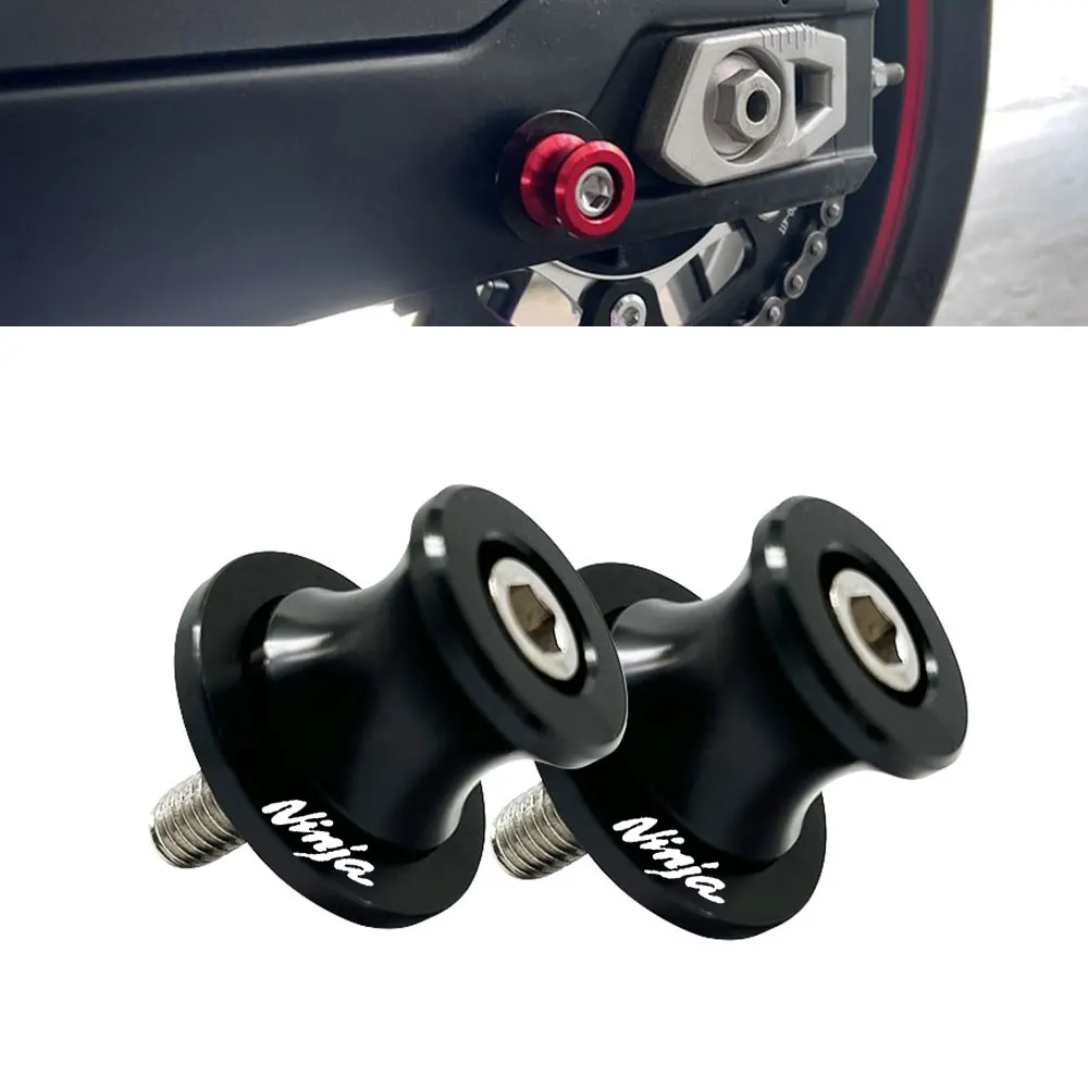 

New Fit For Kawasaki NINJA 250 300 400 500 650 Motorcycle Accessories 10MM Swingarm Spool Slider Stand Screws Customized logo