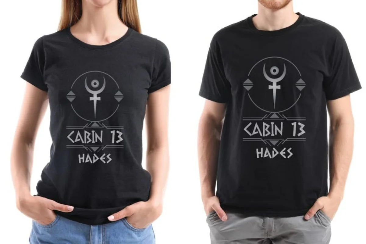 Child of Hades Cabin #13 Hades Cabin T-Shirt for Camp Half Blood Fans Percy Jackson-inspired Design Greek Mythology Cotton Tee