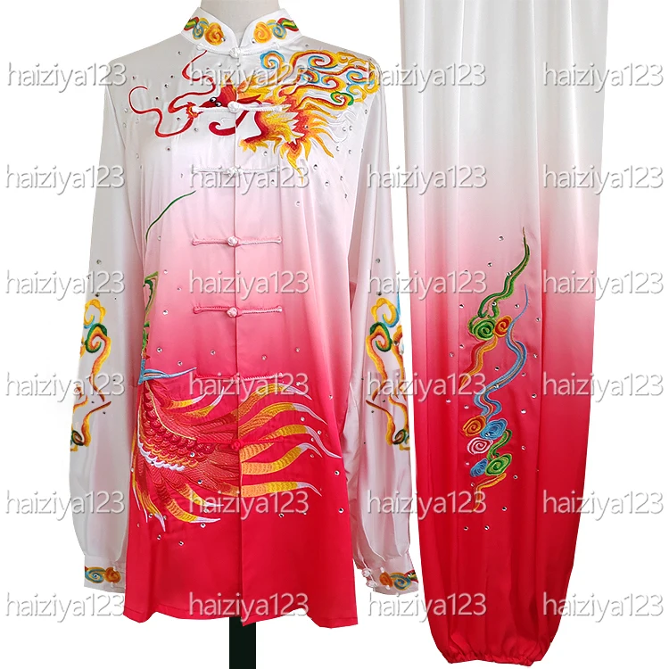 

Униформа тай-чи с вышивкой дракона, одежда для тайцзи, одежда для ушу, костюм кунг-фу, конкурс для мужчин, женщин, взрослых, детей, мальчиков и девочек, унисекс