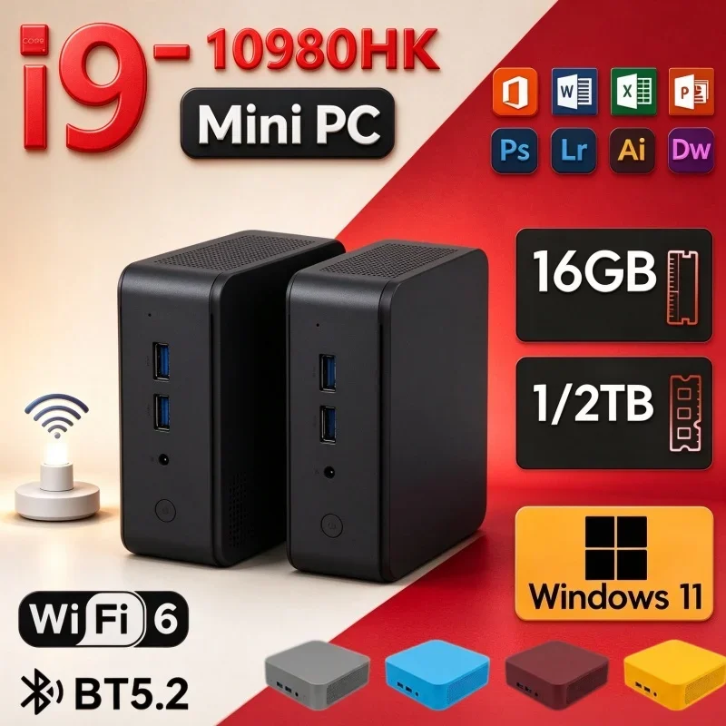 intel-core-i9-10980hk、32gb-ram、2tb-ssd、windows-11、wi-fi-6、bluetooth-52を搭載した、持ち運び可能な4kゲーミングpc。自宅での作業やゲームに最適。