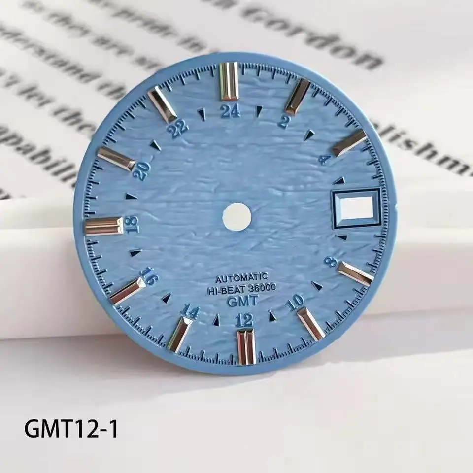 

28.5MM dial NH34 movement modification, no night light GMT four pin GS literal unveiling