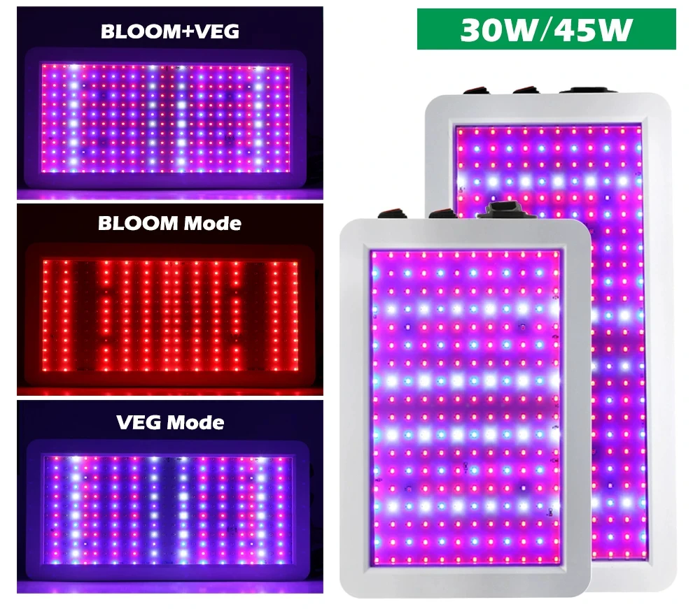 Full Spectrum Plant Growth Light 216 Lamp Beads Waterproof Potted Planting Fill Light LED Quantum Board 85-265V