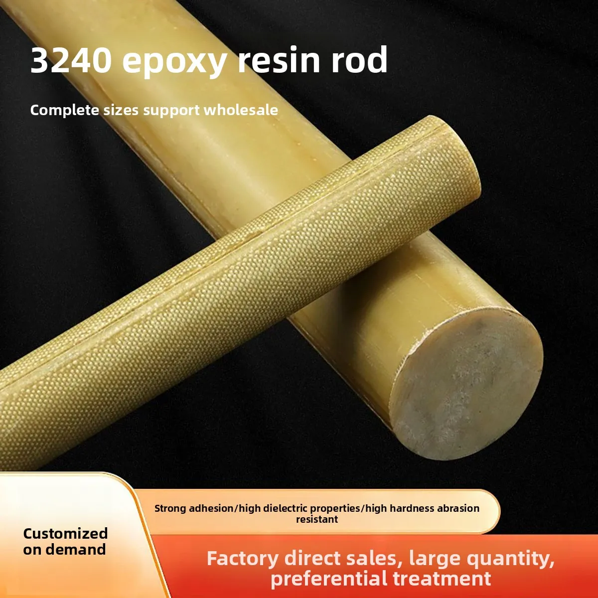 Epoxy Rod, Bakelite Rod, Insulation Rod, Fiberglass Epoxy Resin Rod, Epoxy Phenolic Glass Fiber Bar, CNC Cutting Machining Servi