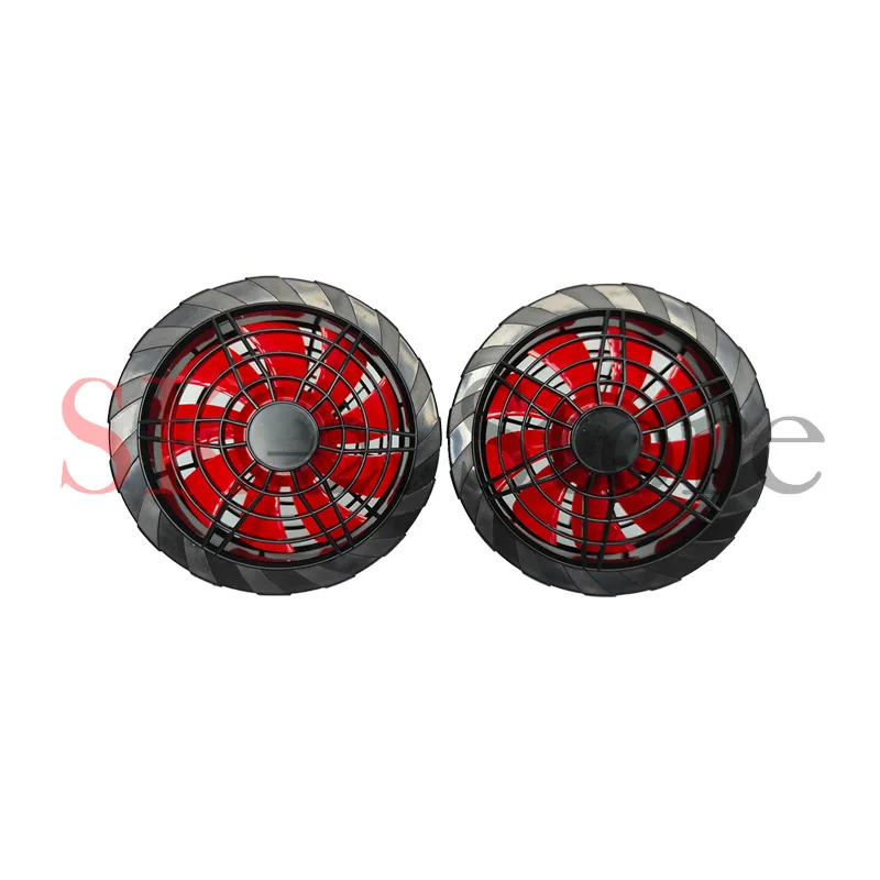 Cool and strong wind in summer 12V air conditioner clothing fan DC tee cable with fan power supply full set of accessories