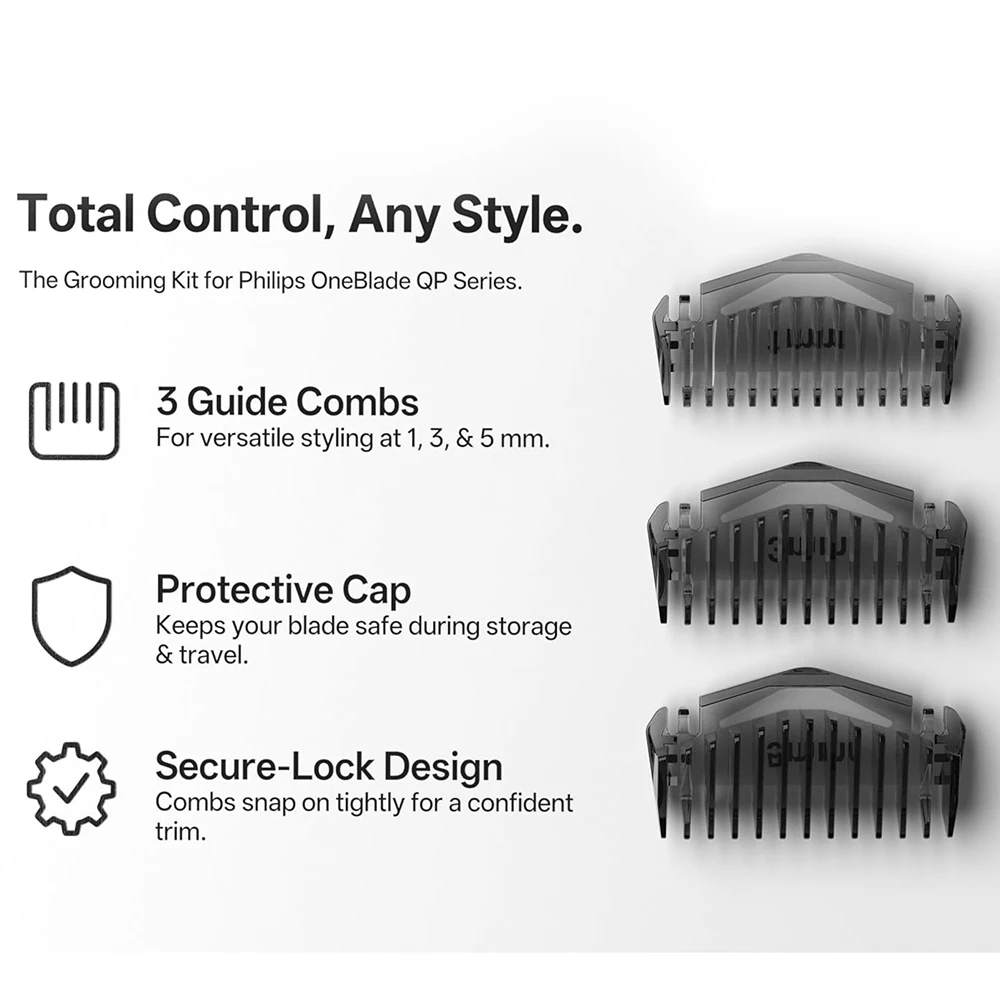 Replacement 1/3/5mm Guide Comb For Philips OneBlade One Blade Shaver QP2520 QP2530 QP2620 Trimmer Clipper QP2510 QP2531