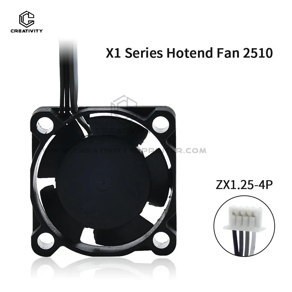 Original Hotend Fan For BambulabX1 X1C 5V 15500 Rpm/min 2510 Hot End  Cooler For Bam-bulabs P1s P1P Printer Hot End Cooling Fans