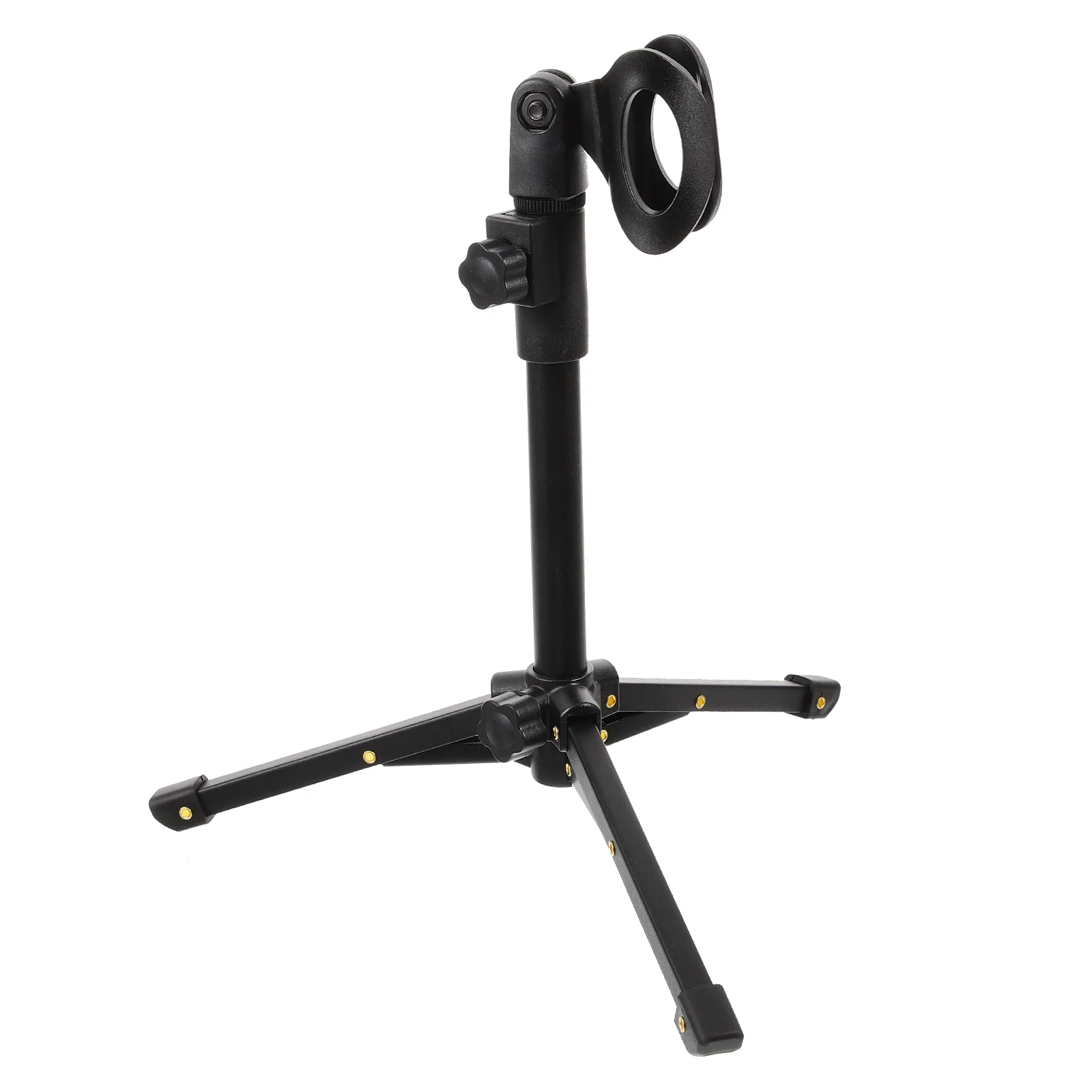 Table Mic Stand Microphone Support Desktop Floor Podcast Retractable Telescopic Holder