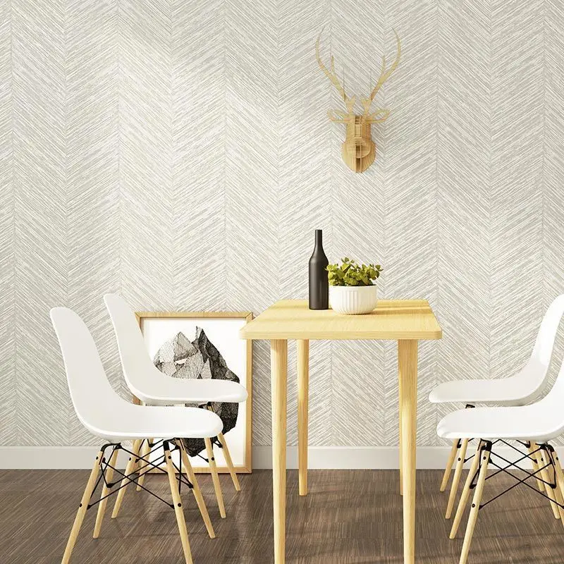 

Nordic Modern Herringbone Wallpaper Geometric Leaf Lines Bedroom Living Room Wallpaper Porch Stripe Wall Paper Minimalist