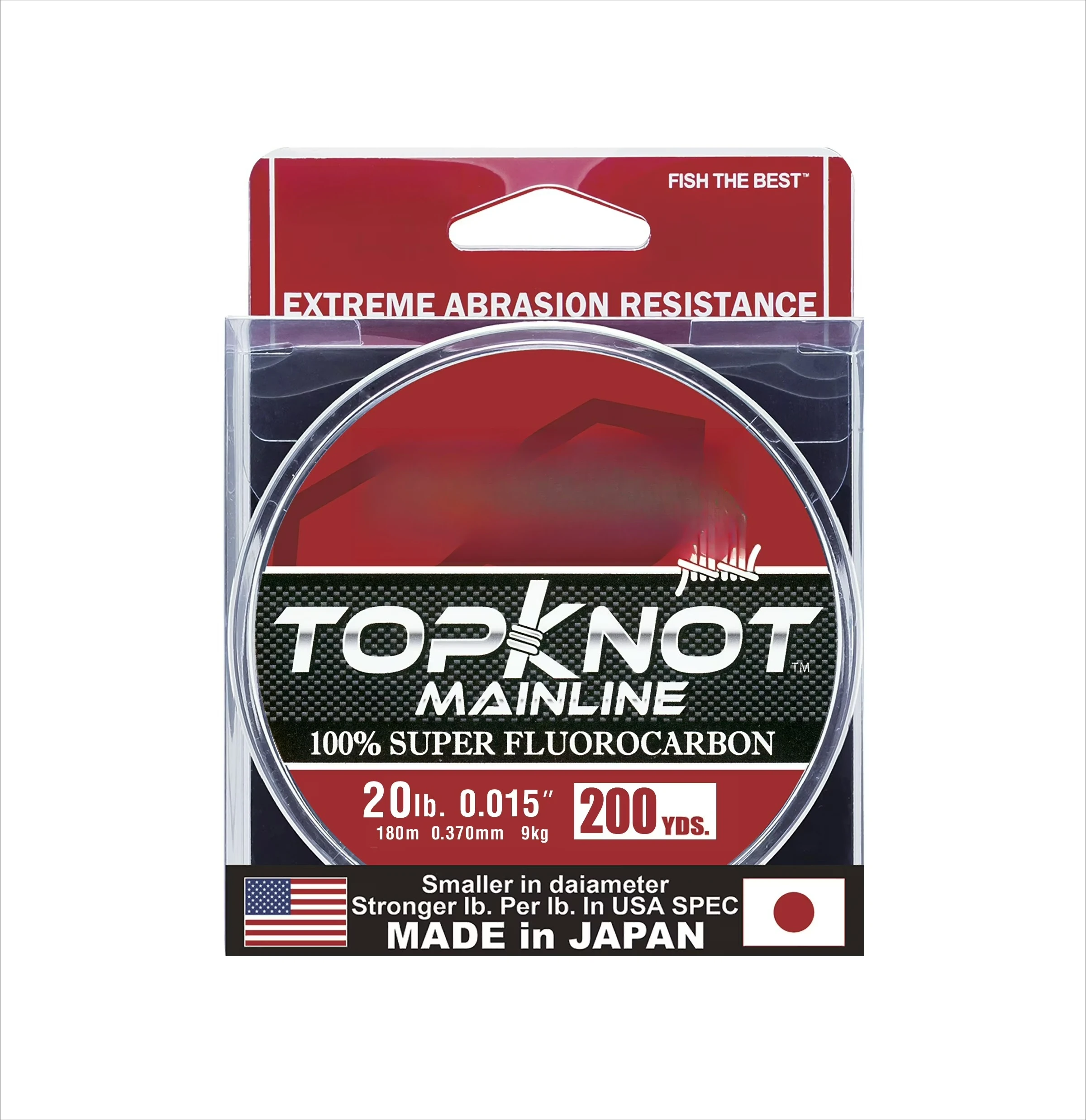

Леска Topknot 100% флюорокарбоновая, основная, 20lb, 200yd, прозрачная