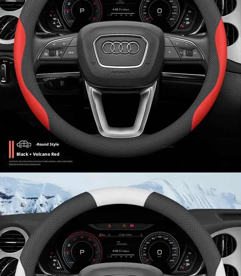 2026 MG Lenkradbezug aus Nappaleder, passend für MG4 EV, MG ZS, MG HS, MG3 Hybrid+, MG5 EV, MGS6 EV, Cyberster Autozubehör – Detail 17