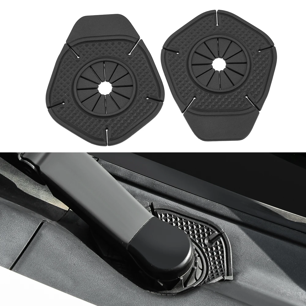 2pcs Universal Car Windshield Wiper Protective Cover for Prevent Debris Leaf Falling Wiper Bottom Hole Dustproof Cover