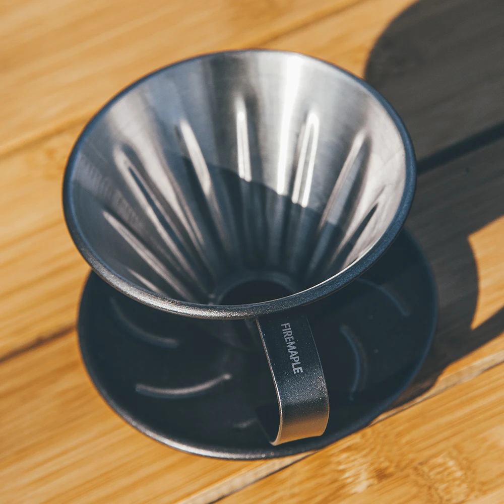 Fire-Maple Orca Pour Over Coffee Filter 304 Stainless Steel Baskets Mesh Strainer Reusable Coffee Dripper