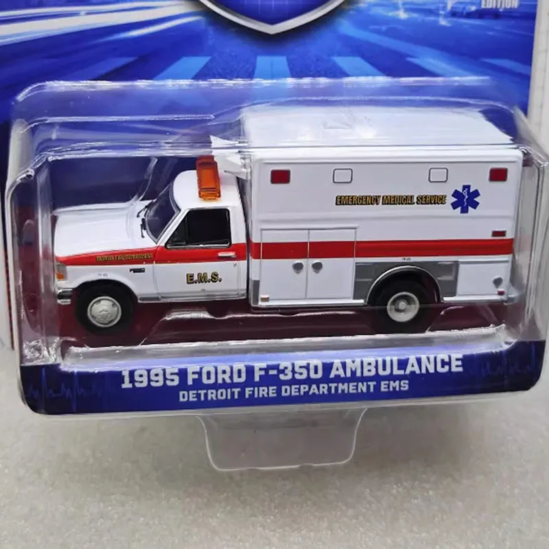 Greenlight escala 1:64 1995 F-350 coche de simulación de aleación modelo colección estática decorado regalos de vacaciones juguetes regalo de recuerdo