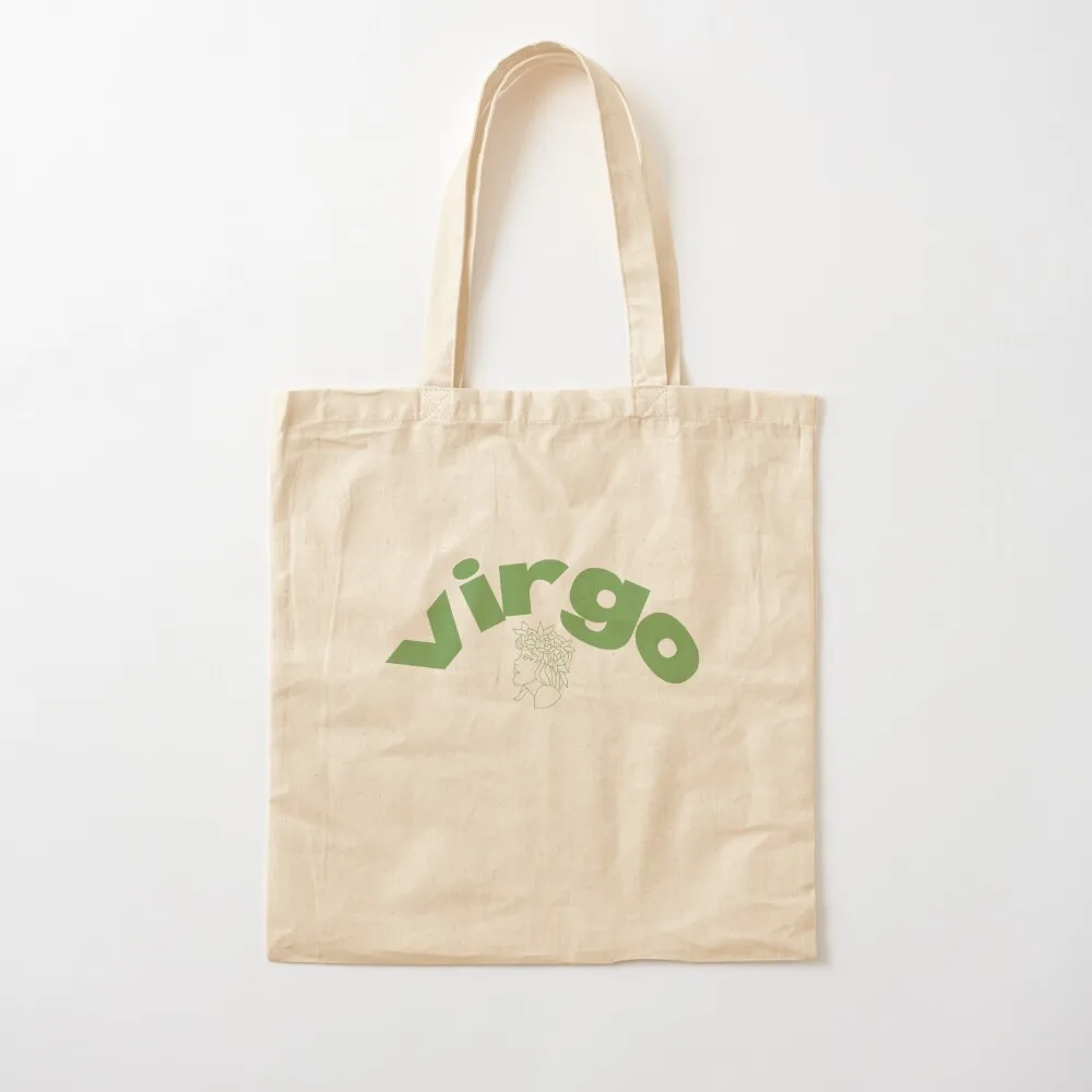 

Virgo zodiac logo Tote Bag Reusable bags Women's bag foldable reusable bag tote bags men Canvas Tote