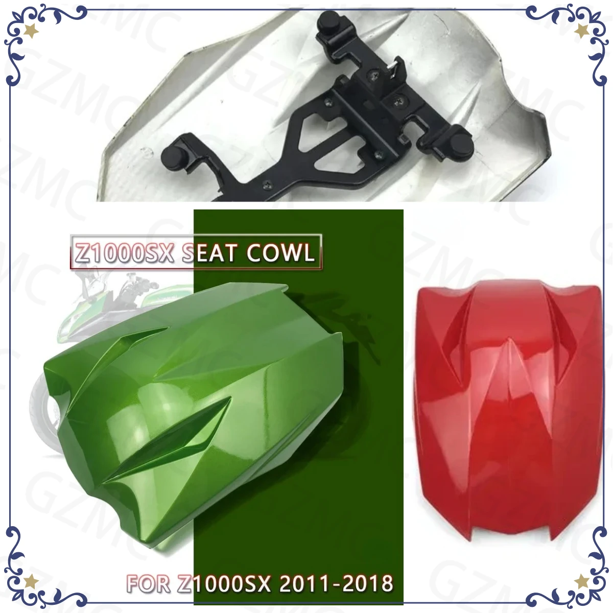 

Крышка заднего сиденья для мотоцикла Kawasaki Ninja Z1000SX 2011-2018, хит продаж, аксессуары для заднего сиденья Z1000SX