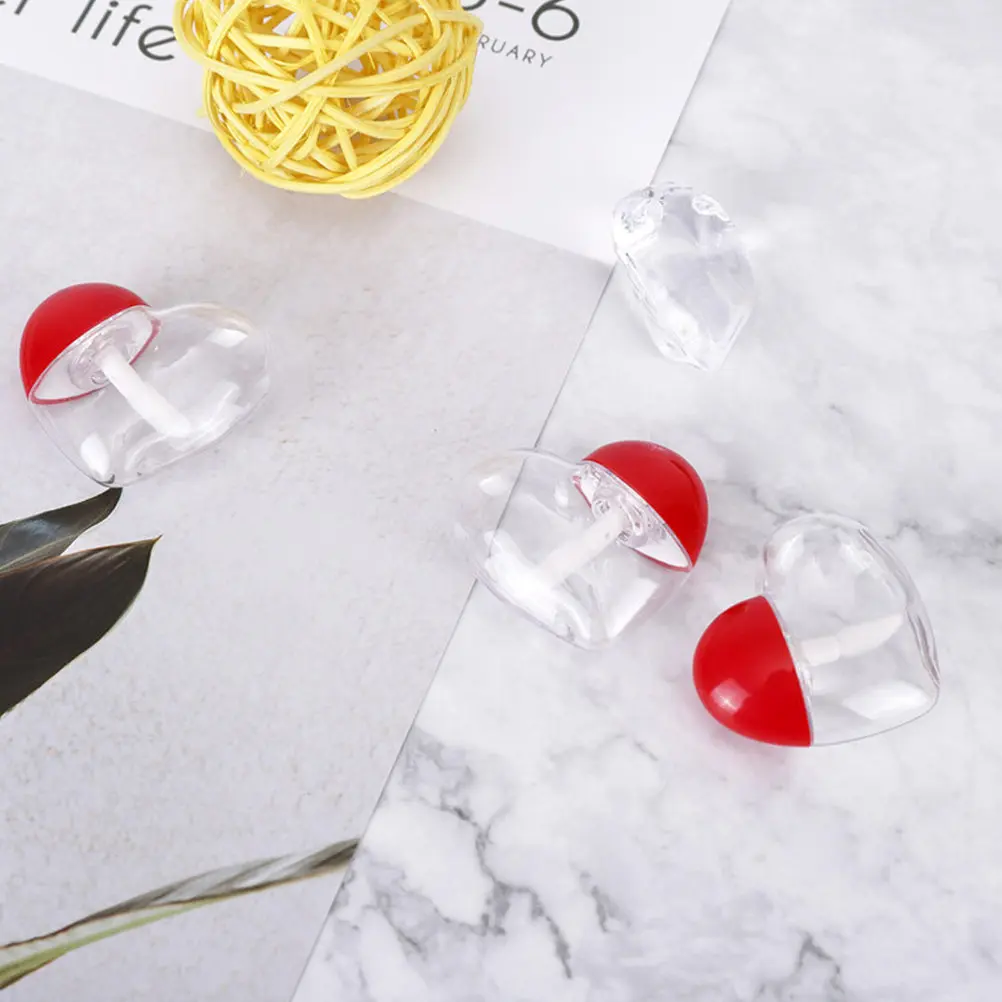 5 flaconi vuoti per lucidalabbra, portatili, adatti per i viaggi, tubi in plastica riutilizzabili per dispenser di rossetto, staccabili